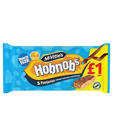 McVitie's Hobnobs Milk Chocolate Topped Flapjacks 131.8g x 5 Pack