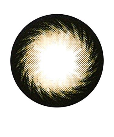 Matlens - Geo Magic Color Colored contact lenses without strength Braun Black Magic Circle Lens BC -107 2 lenses and free 1 lentil container 1 care product 50ml black brown