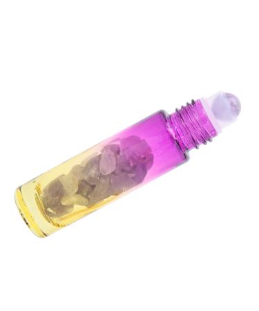 Fabater Roller Bottle Hotel Glass Essential Oil Bottle for Home Travel (10ML red and yellow gradient essential oil bottle)