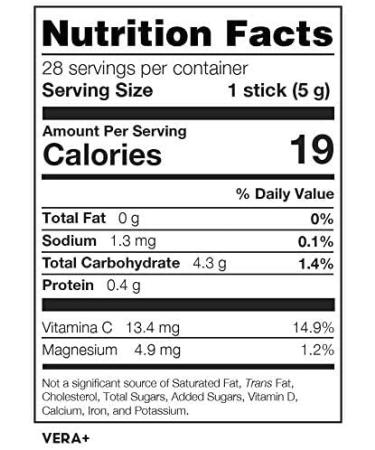 unionaren Fuxion Vera+ Herbal Mint Tea w. Natural Ingredients Aloe Vera Extract Vitamin C-Maintain a Strong Immune System Increases Resistance to Seasonal -1 Pouch of 28 Sticks - Buy Online on GoSupps.com