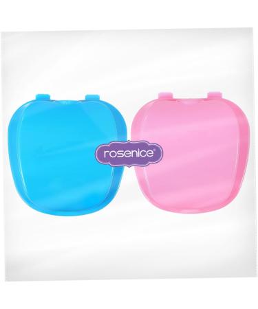 Frcolor 2-Part Pink Toothbox Travel Set | Portable Prosthetic Storage & Retainer Case for On-the-Go Use - Buy Online on GoSupps.com