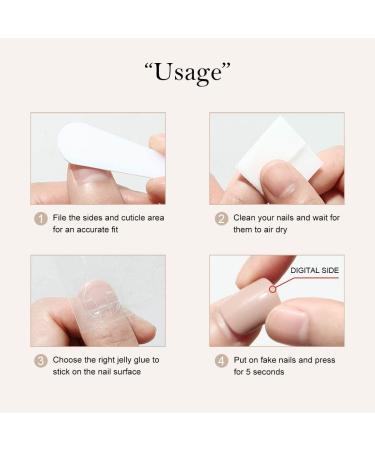 Vatocu Christmas False Nails - Long Xmas Snowflakes Glitter Press on Nails for Women and Girls (24pcs) - Buy Online on GoSupps.com