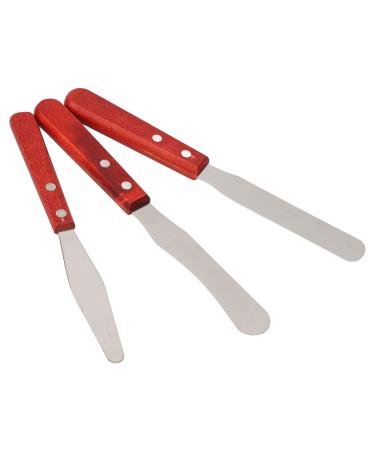 Premium Stainless Steel Wax Spatula Set with Wooden Handle - Efficient Body Hair Removal Tool for Smooth Skin - Buy Online on GoSupps.com