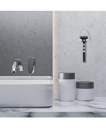 Eachpt Razen Bracket Shower - No Drilling Razor Holder Hook | Multi-Purpose Self-Adhesive Acrylic Shower Storage - 2-Piece Set - Buy Online on GoSupps.com