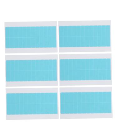 POPETPOP 6 Sheets supplies Tape for Hair Extension sticker waterproof stickers invisible lace wig wig Hair Extensions Replacement Tape double sided tape Reissue block Adhesive strip patch 2.5x1.5cm Assorted Color