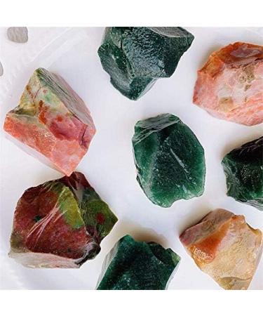 Natural Crystal Rough Natural Agate Crystal Rough Stones Rock Specimen raw Ocean Grass Agate Stones and Minerals - (Size: 20-40mm) - Buy Online on GoSupps.com