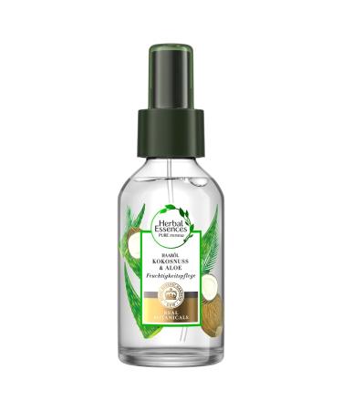 Herbal Essences Pure: Renew Moisturizer Hair Oil 100ml - Coconut & Aloe Vera for Silky Hair Repair | Non-Silicone Cruelty-Free Hair Care - Buy Online on GoSupps.com