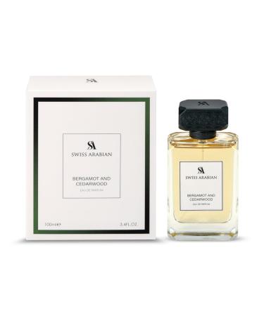 Swiss Arabian Bergamot and Cedarwood - Arabian Perfume for Men - Long-Lasting Cologne for Men - Eau de Parfum - Citrus Woody Fragrances - 3.4 oz - Buy Online on GoSupps.com