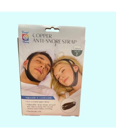 Simple Living Copper Anti-Snore Strap Set - Sleep Better Snore Less | International Shipping Available - Buy Online on GoSupps.com