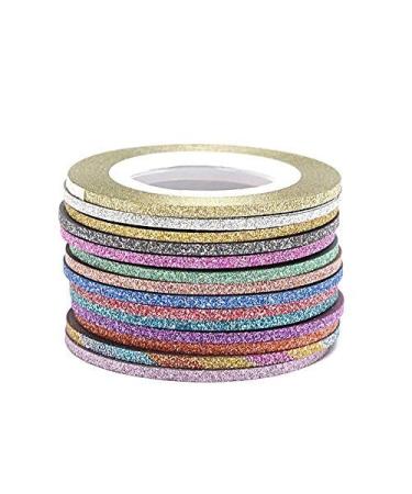 Oceaneshop 14 Colors/Gold&Silver Set Women DIY Rolls Decoration 1/2/3mm Tape Stickers Nail Art Striping Line