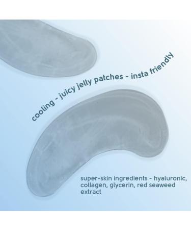 Face Facts Hydrating Under-Eye Gel Patches | Hyaluronic + Collagen | Smooths + Plumps | 4 pairs - Buy Online on GoSupps.com