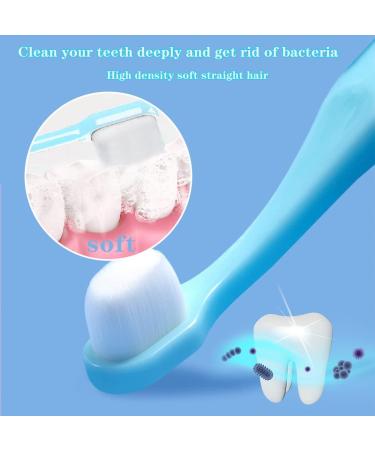 Baby Training Toothbrush Set - Soft Nano Toddler Toothbrush 0-2 Years with Tongue Cleaner | 2 Pack (Blue) - Buy Online on GoSupps.com