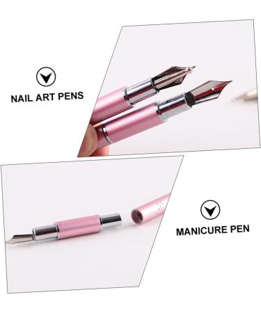 Housoutil 2 Sets Colored Pen Manicure Painting Pen Manicure Drawing Pen Kit para U as De Gel Girls Suit Pen Kits Painting Tools Manicure DIY Painting Tool Pink Paint Pen Nail Metal - Buy Online on GoSupps.com