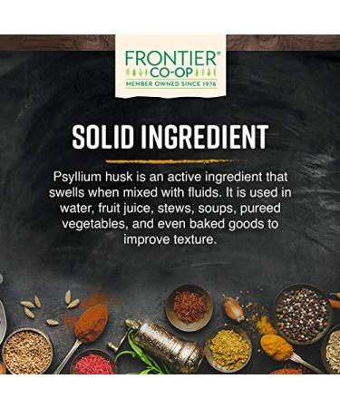 Frontier Co-op Whole Psyllium Husk 16 oz - Natural Fiber Supplement for Digestive Health - Buy Online on GoSupps.com