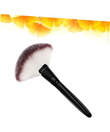minkissy black makeup Cosmetics Large Powder Foundation Brush Wood Handle Brush blush brush big fan wooden handle brush sector Bamboo - Buy Online on GoSupps.com