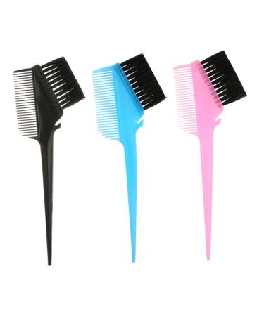 SOLUSTRE 5 pi ces Set de Outils de Coloration Cheveux Professionnel Bleu avec Bol Gradu Antid rapant Pinceau Poils Mixtes et Accessoires Durables pour Salon et Usage Domestique