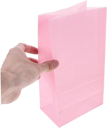 FUNOMOCYA 20pcs Gift Bags Bulk Gift Storage Bag Delicate Paper Gift Bag Festival Gift Bags Flower Wrapping Bag Party Bags Party Supplies Tote Bag Kraft Paper Wedding Pink 1 count (Pack of 1) Pink - Buy Online on GoSupps.com
