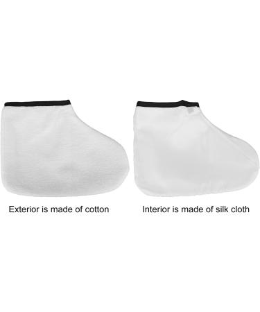 Paraffin SPA Booties Paraffin Wax Bath Booties Paraffin Wax Refills Feet Bag Washable Double Layer Thick Terry Cloth Multi Purpose White for Hot Wax - Buy Online on GoSupps.com