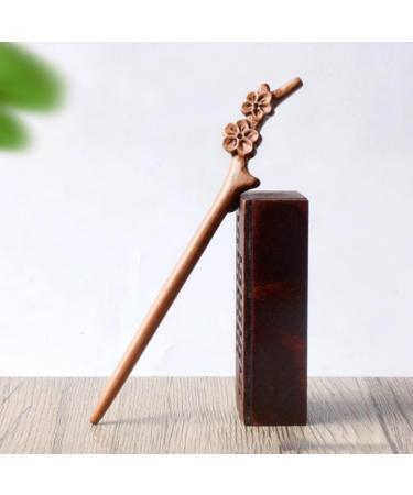 LALAFINA Peach Wood Hairpin Chinese Hair Accessories Hair Clips for Girls Flower Hair Accessories Bride Hair Stick Womens Hair Clips Metal Hair Pin Japanese-style Women's Headgear - Buy Online on GoSupps.com