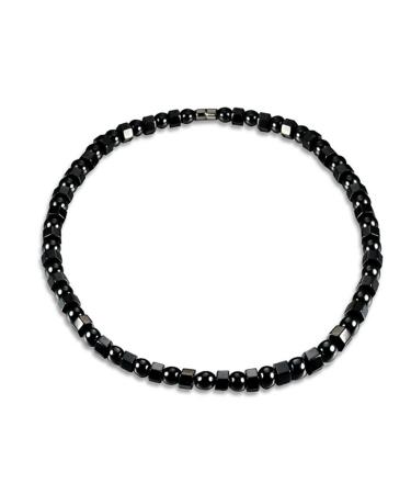 Fogun Magnetische Halskette H matit Perlenkette Schwarz Rot f r Frau/Mann