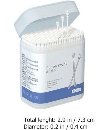 200Pcs Biodegradable Baby Cotton Swabs - Kids Safety Ear Cleaners and Wax Cleaner - Buy Online on GoSupps.com
