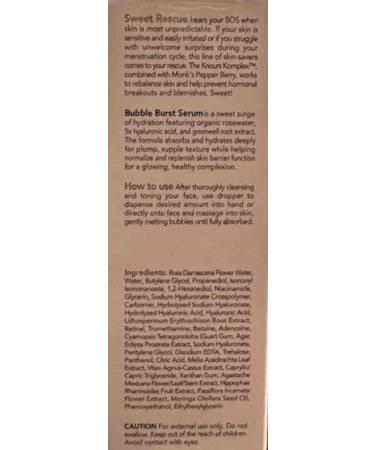 Buy Balancing 5HA Gromwell Root Oil Bubble Burst Serum | Rose Water Niacinamide Clean Beauty for Glowing Skin - Buy Online on GoSupps.com