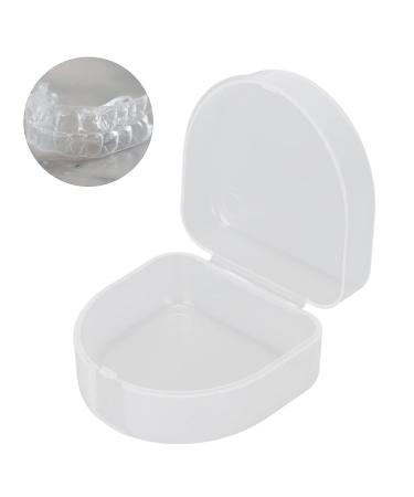 Buy Transparent Mouthguard Storage Box | Portable Dental Retainer & Denture Case for Home Travel & Office - Buy Online on GoSupps.com