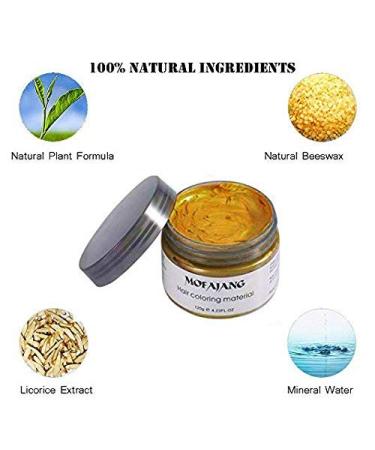 Temporary Yellow Hair Color Wax | Washable Styling Pomade for Parties Cosplay & Halloween - Buy Online on GoSupps.com