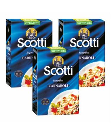 Riso Scotti 3 x Scotti Rice Carnaroli Rice 1000 g