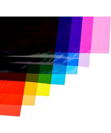 120 Pack Colored Cellophane Wrap Sheets for Gift Baskets & DIY Crafts - 8 Rainbow Colors, 8 Inches - Buy Online on GoSupps.com