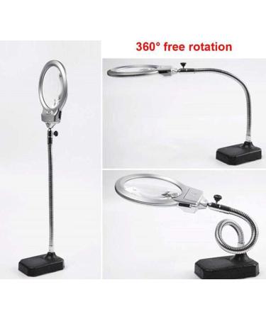 Magnifier Desktop Magnifier Lamp with Led Light Led Magnifying Lamp Folding Magnifying Glass Desktop Lamp 2.25x 5X Magnification Adjustable Swivel Arm for Desk Workbench Task Craft - Buy Online on GoSupps.com