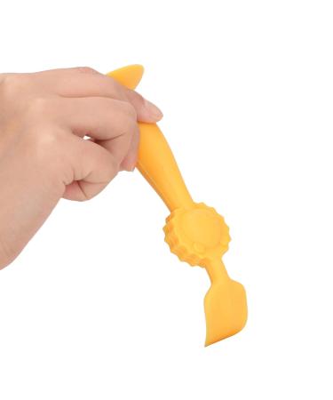 Soft Silicone Baby Butt Cream Applicator - 5.9 Inch Diaper Rash Spatula with Suction Base - Ideal for Easy Application (Yellow) - Buy Online on GoSupps.com