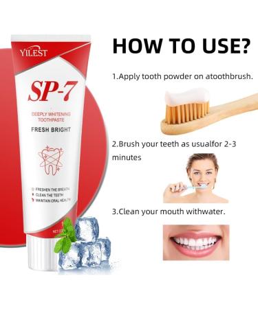 SP7 Probiotic Toothpaste Whitening | Ultra Whitening & Deep Cleaning for Fresh Breath | International Shipping Available - Buy Online on GoSupps.com