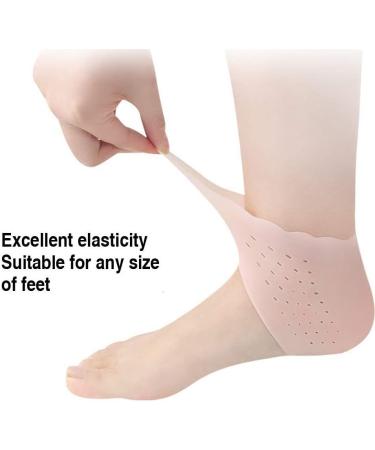 Breathable Gel Heel Protectors | Silicone Heel Cups for Pain Relief | Plantar Fasciitis Treatment in Pink - Buy Online on GoSupps.com