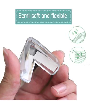 8 pcs Baby Proofing Safety Corner Guards - Clear Table Corner Protectors for Kids - Soft Furniture Guards Against Sharp Corners - Buy Online on GoSupps.com