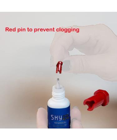 2 Pack Sky Glue S+ Professional Eyelash Extension Glue - Extra Strong Adhesive for Long Lasting Lash Extensions - 6-7 Weeks Retention - 1-2s Dry Time - Semi Permanent Black Glue - 2 Bottles 5ml Ea - Buy Online on GoSupps.com