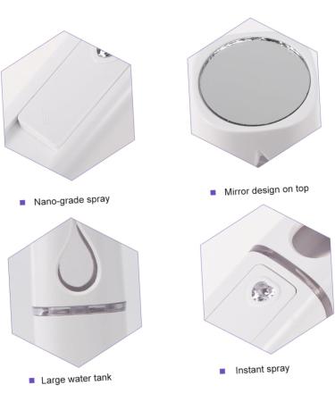 FRCOLOR 3 pcs Spray Steamer Portable Sprayer Moisturizing Mini Mist Face with Mirrorwhite Handheld Nano 10.5*3cmx3pcs Whitex3pcs - Buy Online on GoSupps.com