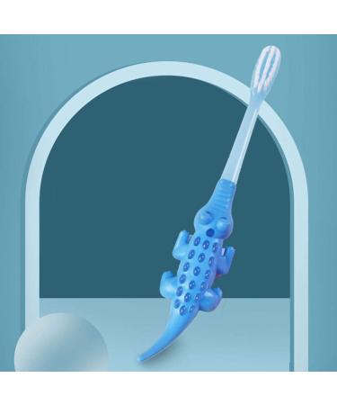 Zumaha Crocodile Children's Toothbrush Set - 4 Pack for Ages 3-10 | Gentle Gum Care & Fun Design - Buy Online on GoSupps.com
