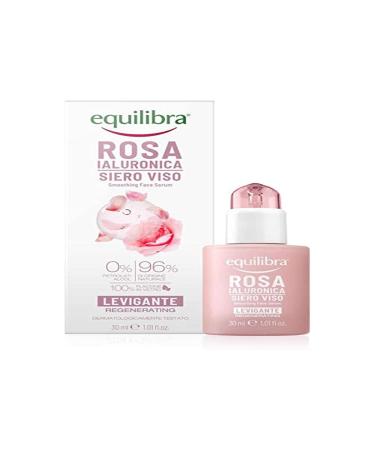Equilibra equilibra Face Rose Hyaluronic Smoothing and Vellutant Face Serum Based on Rose Damascus Extract Hyaluronic Acid Vitamin C and Vegetable Ceramides 30 ml