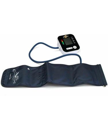 Blood Pressure Monitor with Pulse Rate Detection - Large LCD Display - BP Cuff Kit Included - Accurate Home Blood Pressure Monitor (Black) - Buy Online on GoSupps.com