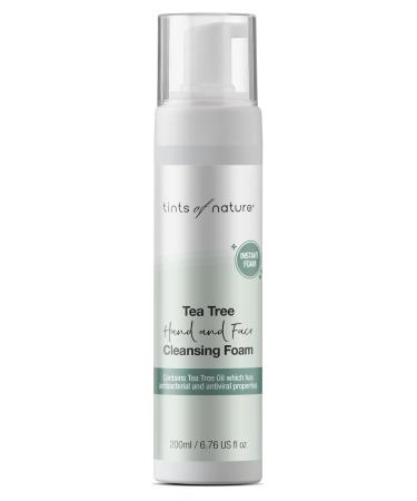Tints of Nature Natural and Organic Hand & Face Cleansing Foam Cleanses and Refreshes Tea Tree Oil 1 x 50ml