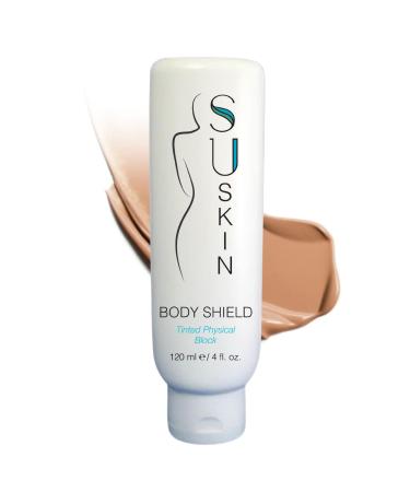 Su-Skin Body Shield Tinted Mineral Sunscreen for Body SPF Zinc Oxide Titanium Dioxide