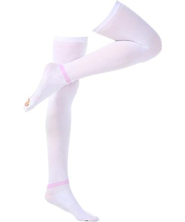 DERCLIVE Thigh High Compression Socks - 20-30mmHg Support Stockings Closed Toe Non-Slip Silicone Improve Circulation & Comfort - Buy Online on GoSupps.com