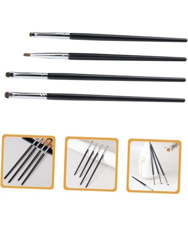 Beavorty 8 Pcs Eye Shadow Brush Set Eyeshadow Brush Fine Precision Eyeliner Brush Eye Liner Brush for Makeup 16.90X0.40X0.40CMx2pcs Blackx2pcs - Buy Online on GoSupps.com
