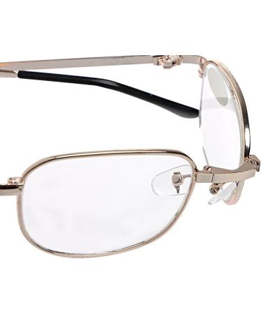 Kcibyvx Mini Foldable Metal Reading Glasses (1.00 to 4.00) - Compact & Stylish with Case - International Shipping Available - Buy Online on GoSupps.com