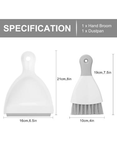 Taozers Dustpan and Brush with Cleaning Brush Combo for Home Desktop Sofa Keyboard Sweeping - Buy Online on GoSupps.com