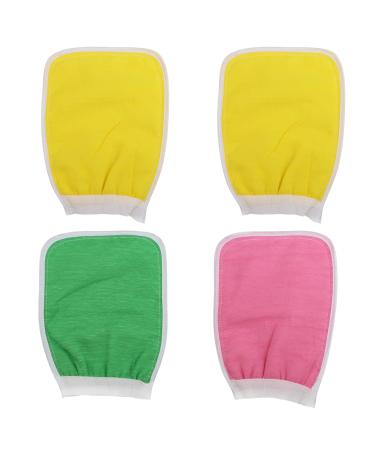 Beaupretty 4 Pcs Bath Scrub Gloves Exfoliating Shower Mitts Body Spa Wash Gloves for Deep Clean Dead Skin