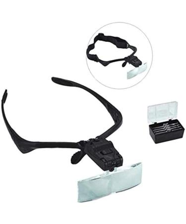 Headband Magnifier Head MountLighted Magnifying Glasses Magnifying Glasses LED Light Lamp Head Loupe Jeweler Headband Magnifier Eye Glasses Optical Glass Tool Repair Reading Magnifier Better Life - Buy Online on GoSupps.com