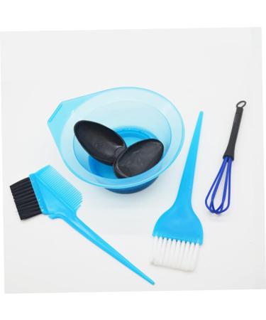 SOLUSTRE 5 pi ces Set de Outils de Coloration Cheveux Professionnel Bleu avec Bol Gradu Antid rapant Pinceau Poils Mixtes et Accessoires Durables pour Salon et Usage Domestique - Buy Online on GoSupps.com