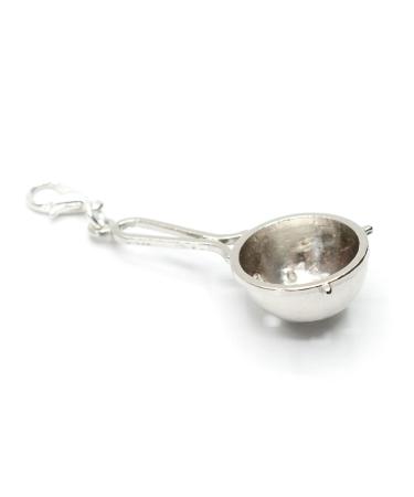 Miniblings sieve noodle sieve charm zipper puller cook cooking kitchen Italy pasta - handmade fashion jewelry i chain pendant silver -plated - beggar pendant bed strap - trailer for bracelet
